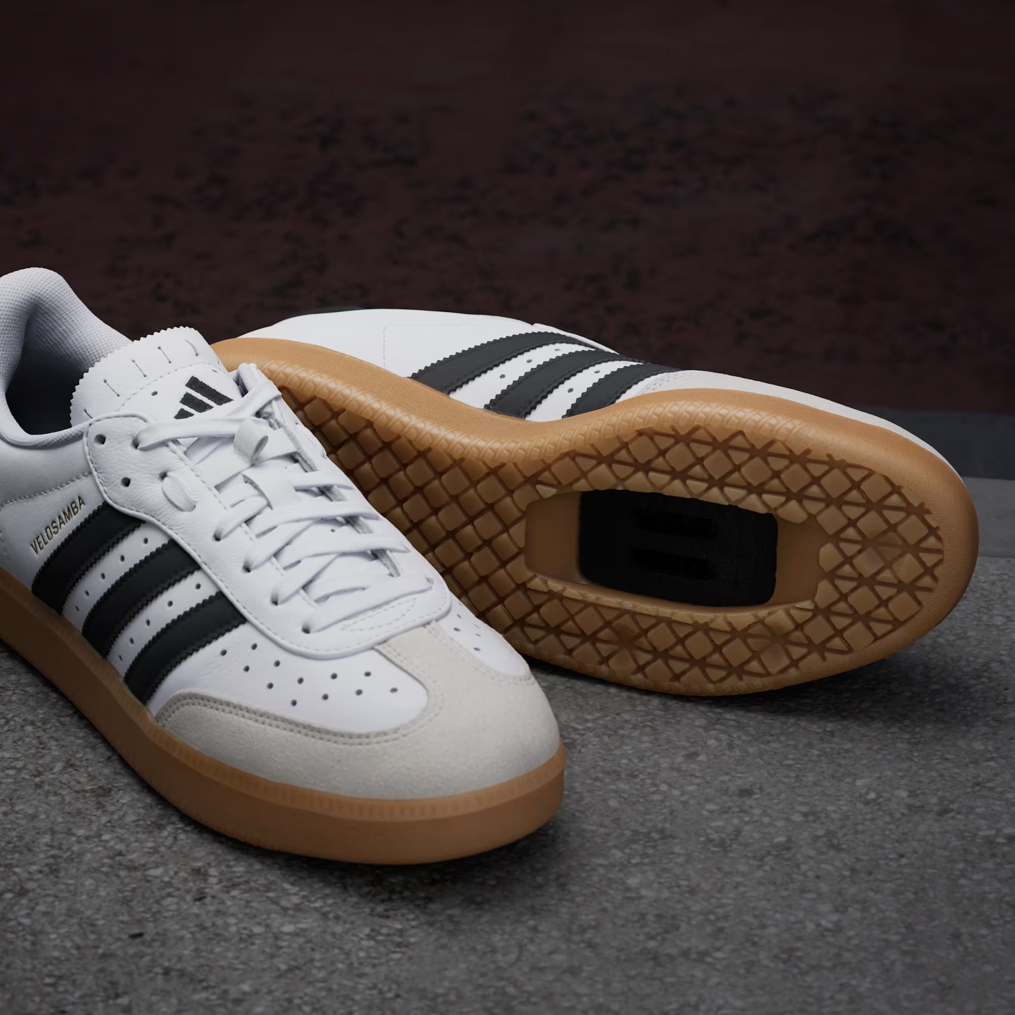 Adidas Velosamba Leather shoes - White black