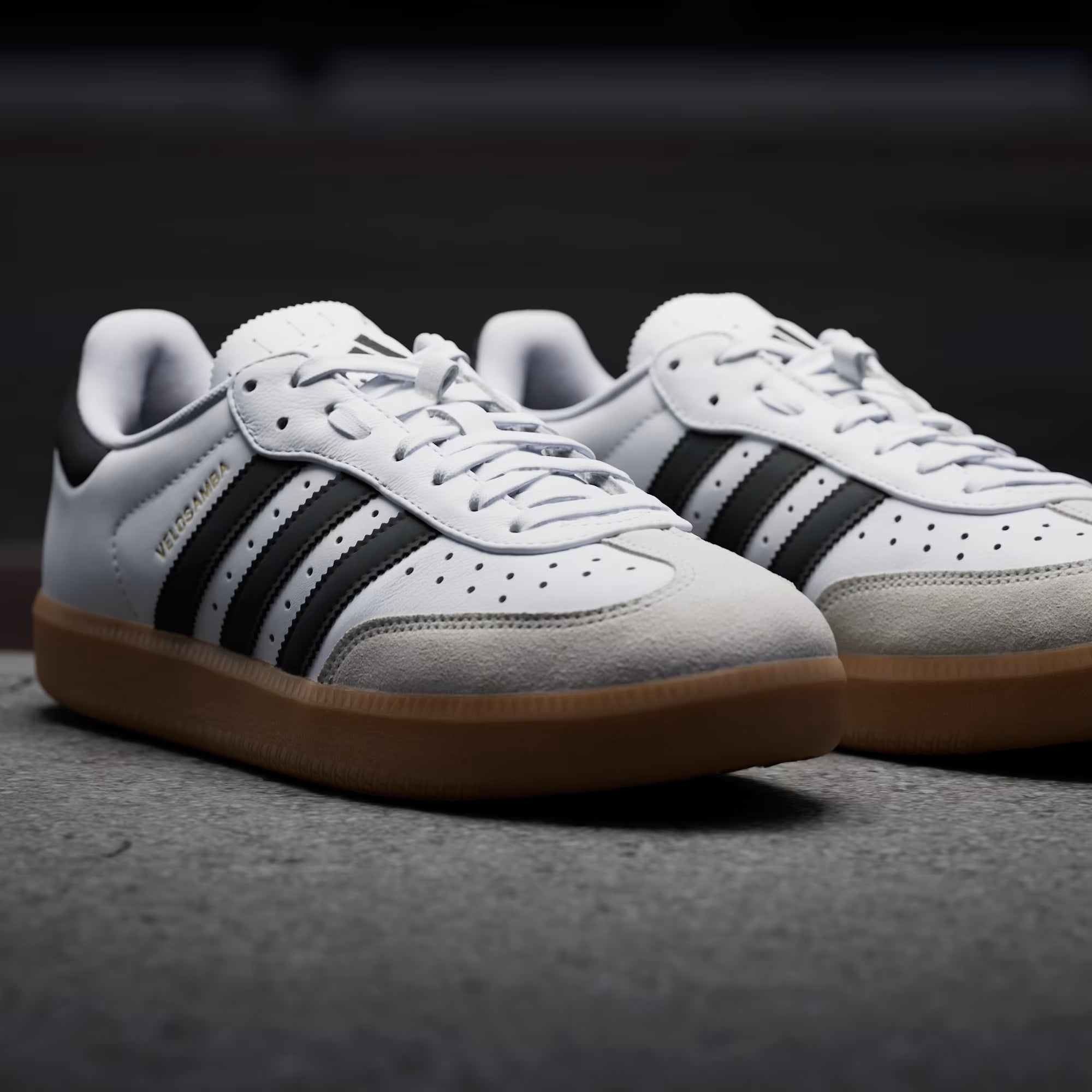 Adidas Velosamba Leather shoes - White black