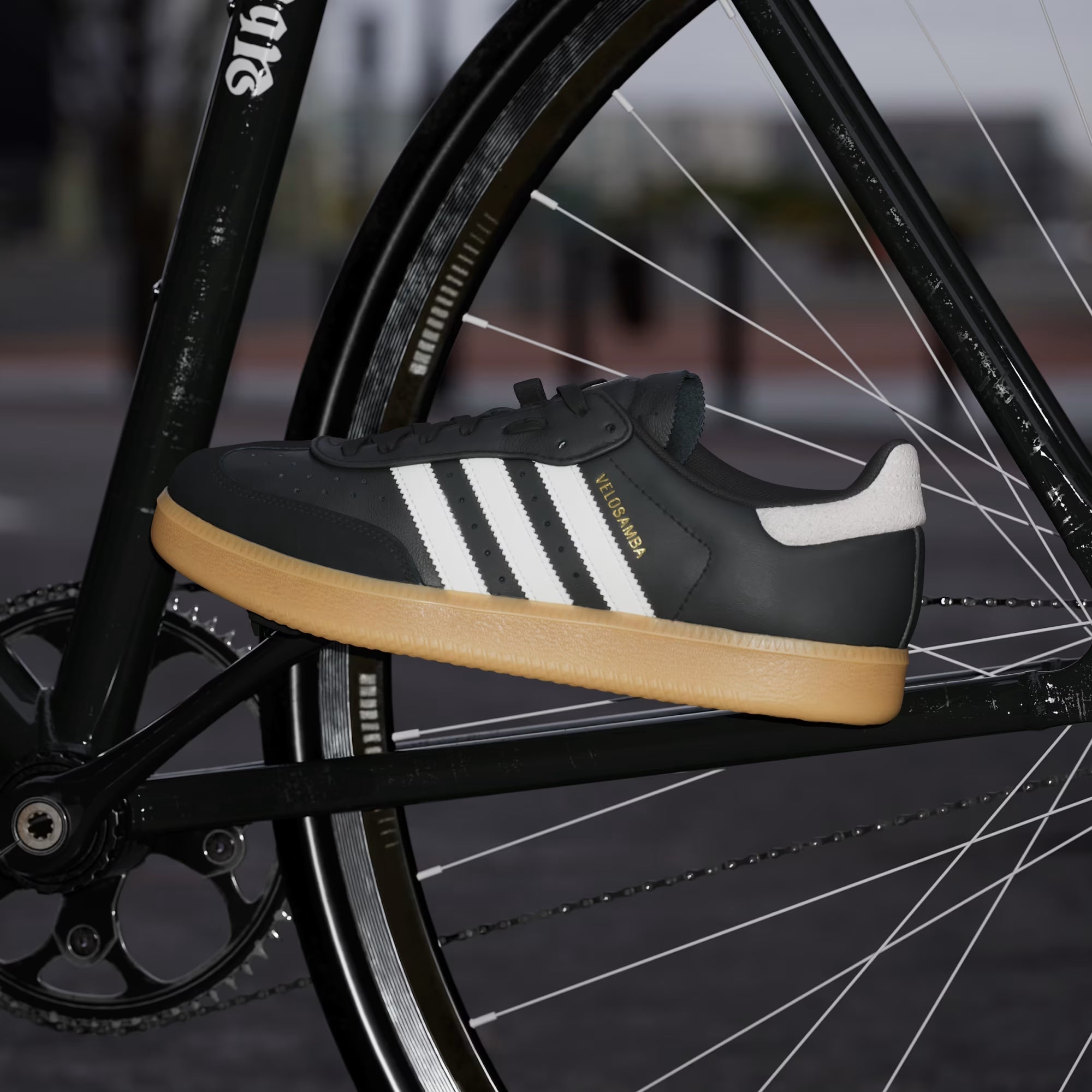 Adidas Velosamba Leather shoes - Black